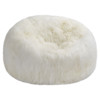 Lhasa Modern Tibet Ivory Sheepskin Fur Beanbag