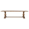 Arbois French Country Pine Wood Trestle Dining Table - 110"W
