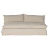 Cee Modern Classic Beige Performance Slipcovered Sofa - Small - 74”