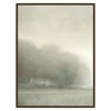Sierra French Country Green Landscape Black Frame Painting - 30x60
