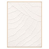 Flora Modern Classic White Abstract Natural Frame Painting I - 40x30