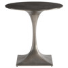 Orwell Industrial Loft Grey Aluminum Round Side Table