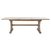 Lyle Lodge Natural Reclaimed Wood Trestle Extendable Dining Table - 72-96"W
