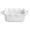 Cook & Host Modern White Stoneware Square Baking Dish