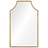 Gerta Modern Classic Gold Leaf Wall Mirror