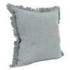 Danica Modern Classic Aqua Blue Linen Decorative Throw Pillow - 22x22