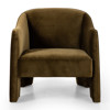 Mandy Modern Classic Green Velvet Living Room Arm Chair