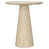 Jose Modern Light Brown Reclaimed Pine Wood Round Pedestal Counter Table -30"W