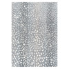 Eleanor Modern Classic Grey Wool Animal Patterned Rug - 4'x6'