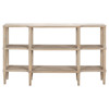 Granger Updated Traditional Grey Wood Console Table