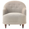Mariel French Country Beige Performance Tufted Chair