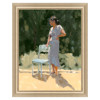 Layla Modern Classic Green Champagne Frame Painting 1 - 25x20