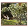 Bellesimo French Country Green Garden Floral Landscape Painting - 28x32