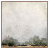 Apo French Country Grey Forest Landscape Brown Frame Painting 2 - 49x49
