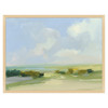 Devon French Country Blue Skies Landscape Natural Frame Painting - 36x47