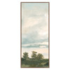 Kida French Country Blue Sky Landscape Brown Frame Painting 1 - 64x28