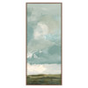 Kida French Country Blue Sky Landscape Brown Frame Painting 3 - 64x28