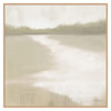 Bucana Coastal Beach Brown Estuary Seascape Natural Frame Painting - 51x51