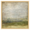 Haze French Country Green Hillside Landscape Natural Frame Painting 1 - 12x12