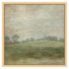 Haze French Country Green Hillside Landscape Natural Frame Painting 2 - 12x12