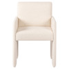 Amaya Modern Classic Off White Performance Dining Arm Chair