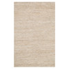 Orlin Coastal Ivory Jute Leather Woven Rug - 7'9"x9'9"