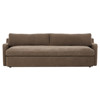 Aurelia Broadway Coffee Linen Sofa - 96"W