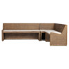 Senna Broadway Dune Dining Banquette L-Shape - Left Arm Facing - 106"W