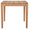 Ava Coastal Beach Teak Square Outdoor Dining Table - 31.5"