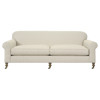 Riley Updated Traditional Cream Performance Sofa - 86"