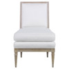 Highland House Ella French Country White Performance Slipper Chair