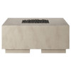 Demi Industrial Natural Concrete Gas Square Outdoor Fire Pit Table