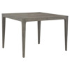 Mavis Coastal Beach Grey Aluminum Square Outdoor Dining Table - 44"