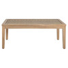 Savannah Coastal Natural Teak Rectangular Outdoor Coffee Table