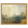Adriel Traditional Blue Landscape Antique Gold Frame Painting - 49x61