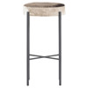 Maynard Industrial Loft Speckled Hair On Hide Iron Metal Bar Stool