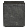 Lenka Modern Classic Dark Grey Aluminum Square Outdoor Block End Table