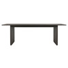Charles Modern Dark Bronze Aluminum Rectangular Outdoor Dining Table - 92"