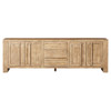 Nerin Coastal Beach Distressed Brown Wood Sideboard