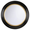Wellington Traditional Black Wood Round Wall Mirror