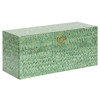 Cain Traditional Green Marbled Decorative Box