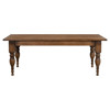 Marrion Updated Traditional Brown Reclaimed Wood Rectangular Dining Table - 83"