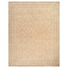 Kalani Updated Traditional Beige Wool Patterned Hand Knotted Rug - 6'x9'