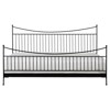 Monette Updated Traditional Black Iron Bed - Queen