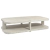 Palecek Astoria Modern Classic Whitewash Hardwood Rectangular Coffee Table