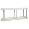 Palecek Astoria Modern Classic Whitewash Hardwood Console Table - 84"