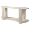Palecek Palma Modern Classic White Agate Stone Hardwood Console Table
