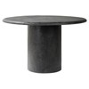 Sage Modern Classic Black Textured Concrete Outdoor Dining Table - 48"
