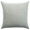 Elowen Updated Traditional Green Wool Gingham Throw Pillow - 26x26