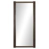 Vexel Updated Traditional Dark Brown Oak Full Length Floor Mirror